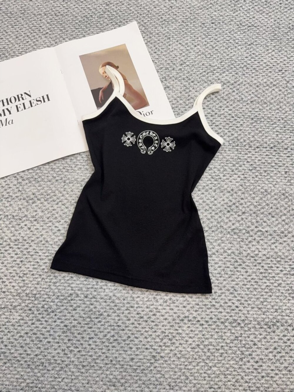 Chrome Hearts Classic Black Tank Top